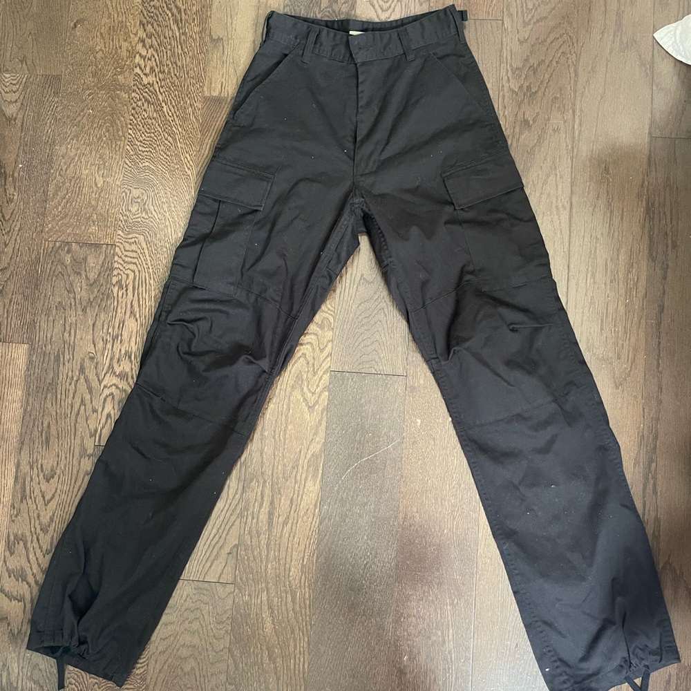 Black cargo pants